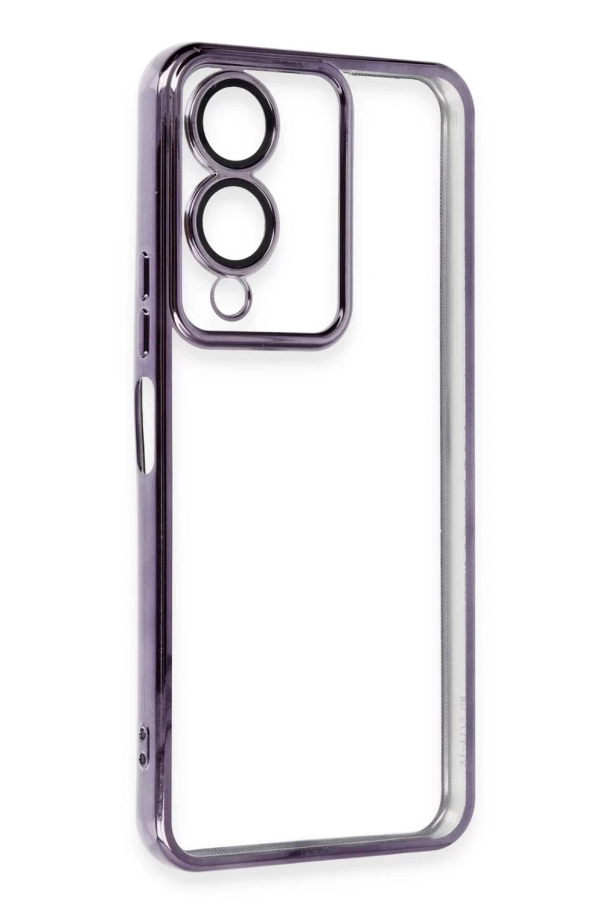 Vivo Y17S Uyumlu Kılıf Lensli Silikon - Mor