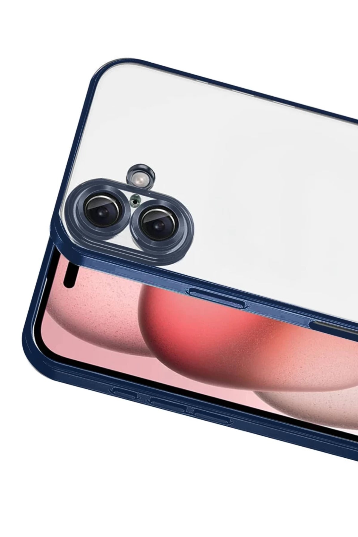 Apple iPhone 17 Uyumlu Lensli Silikon - Lacivert