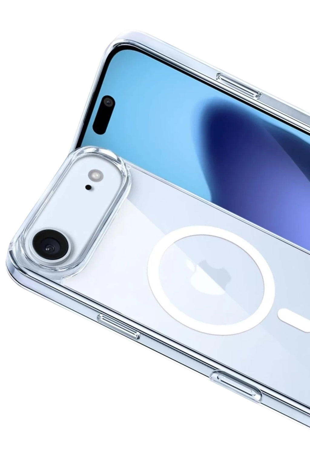 Apple iPhone 17 Air Uyumlu Combo Sert Şeffaf Magsafe Kapak - Şeffaf