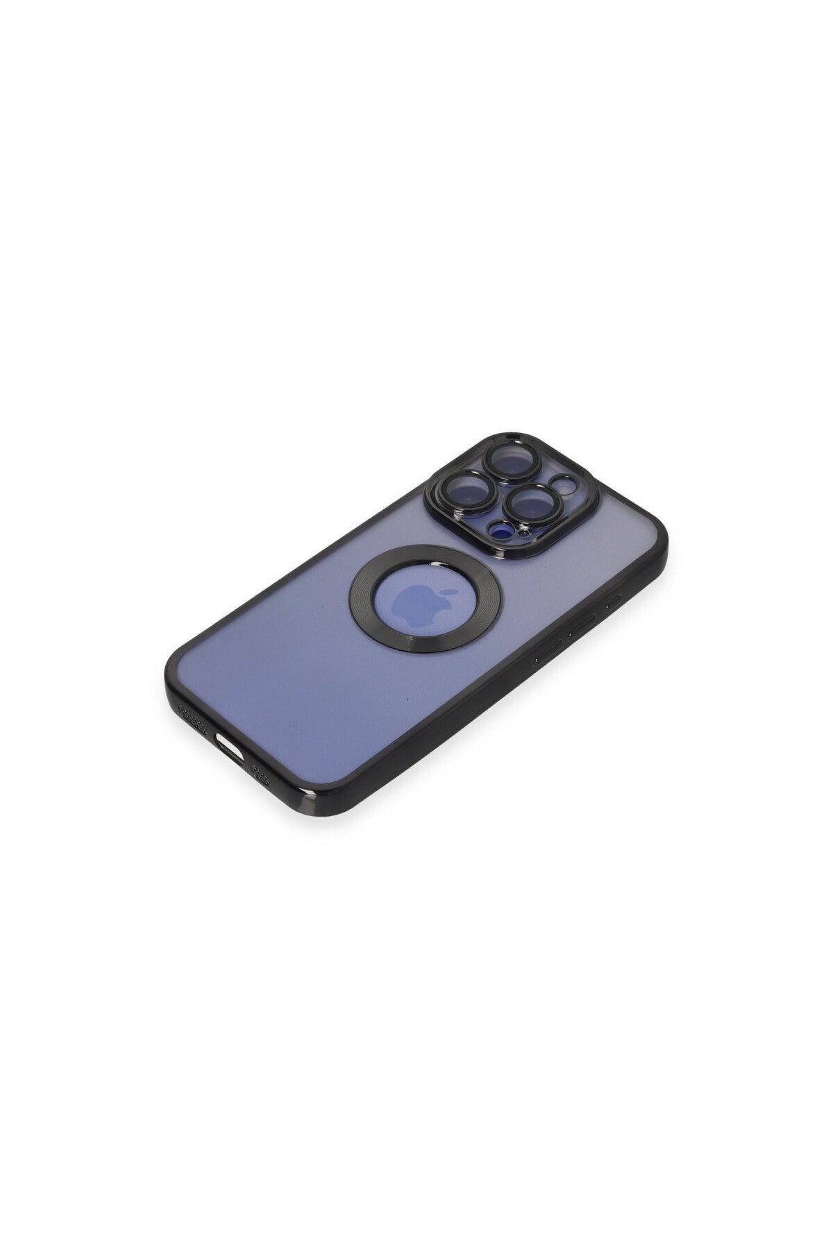 Apple iPhone 15 Pro Uyumlu Kılıf Slot Silikon - Siyah