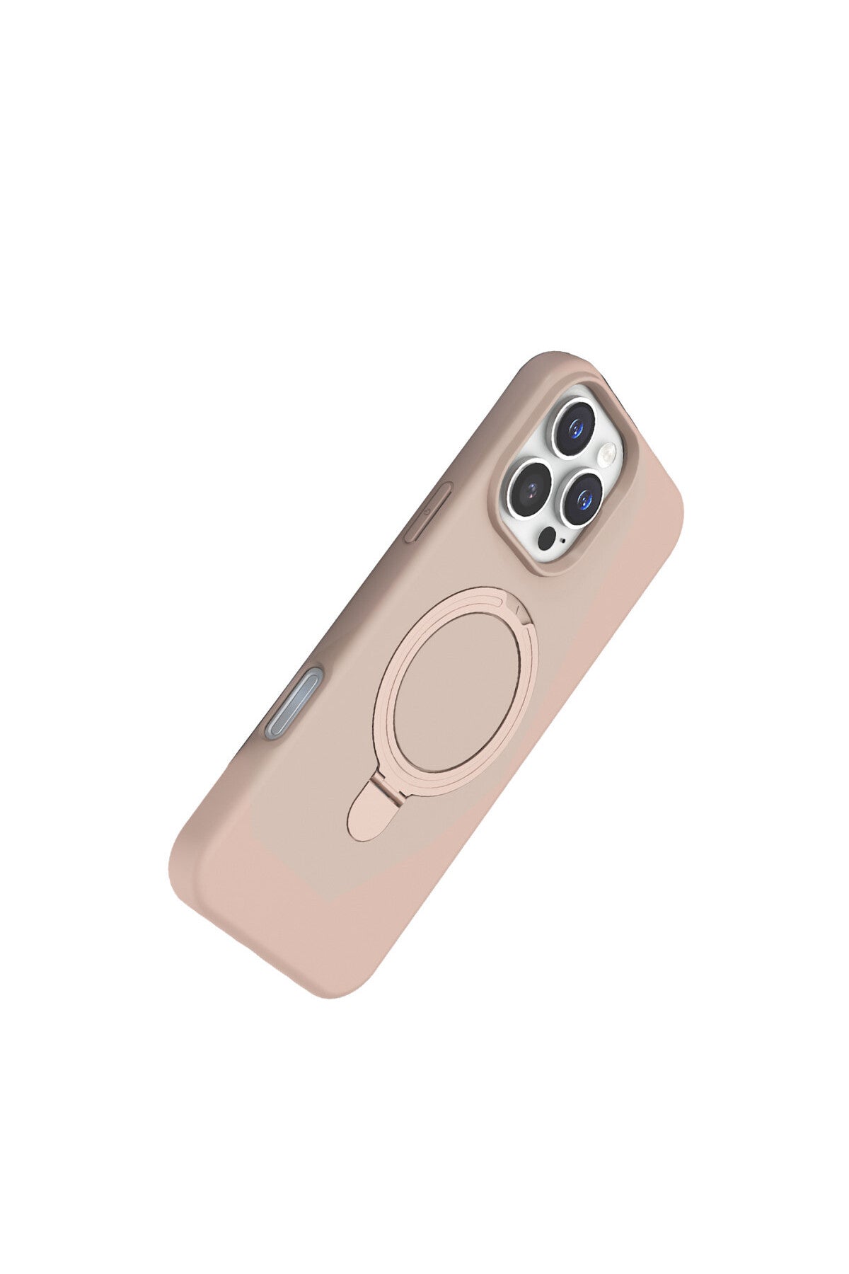Apple iPhone 16 Pro Max Uyumlu Regal Magsafe Standlı Kapak - Çöl Titanyum