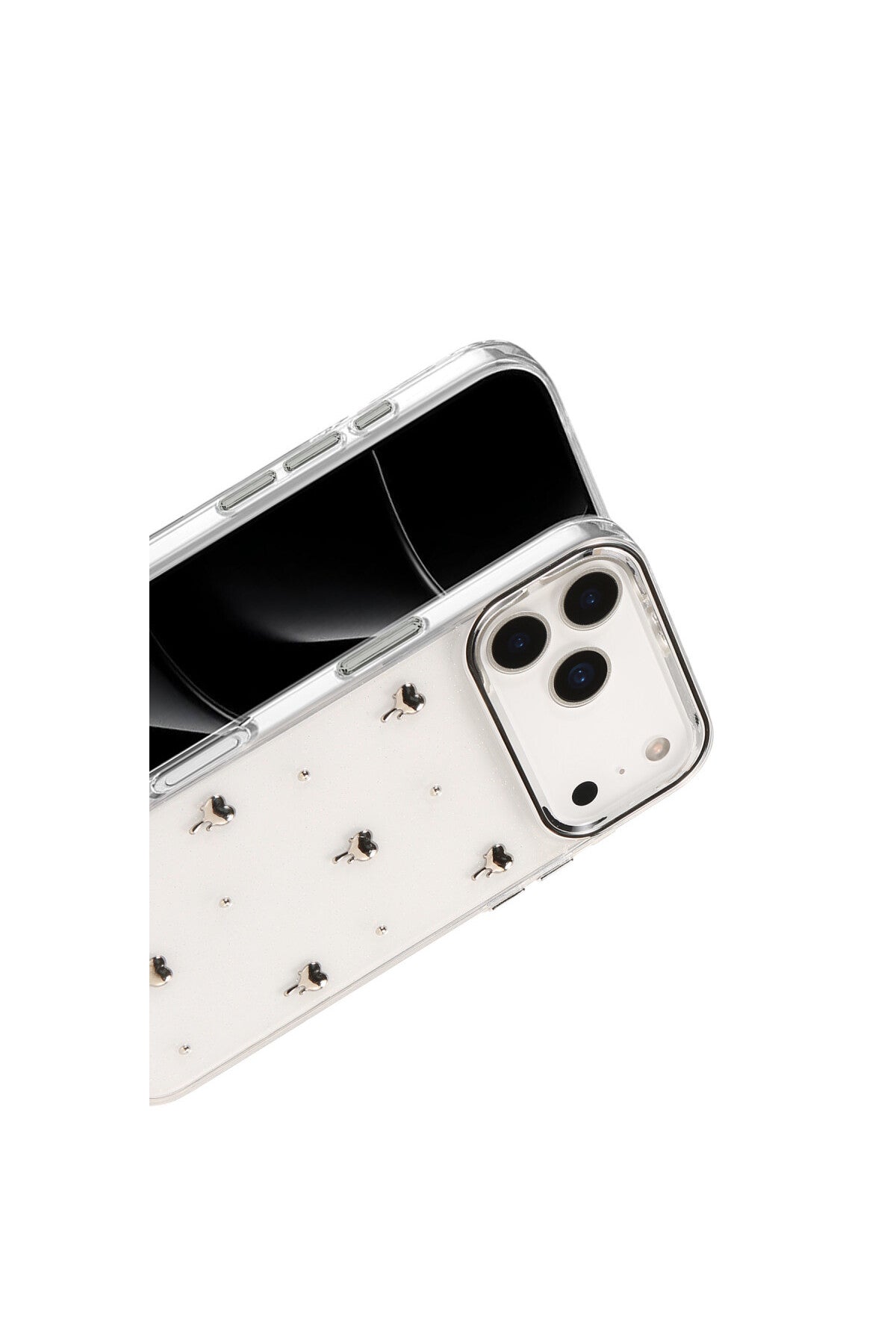 Apple iPhone 17 Pro Uyumlu Fiyonk Desenli Kapak - Desen 1