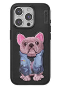 Venco Apple iPhone 15 Pro Uyumlu Cute Desenli Kapak - Siyah