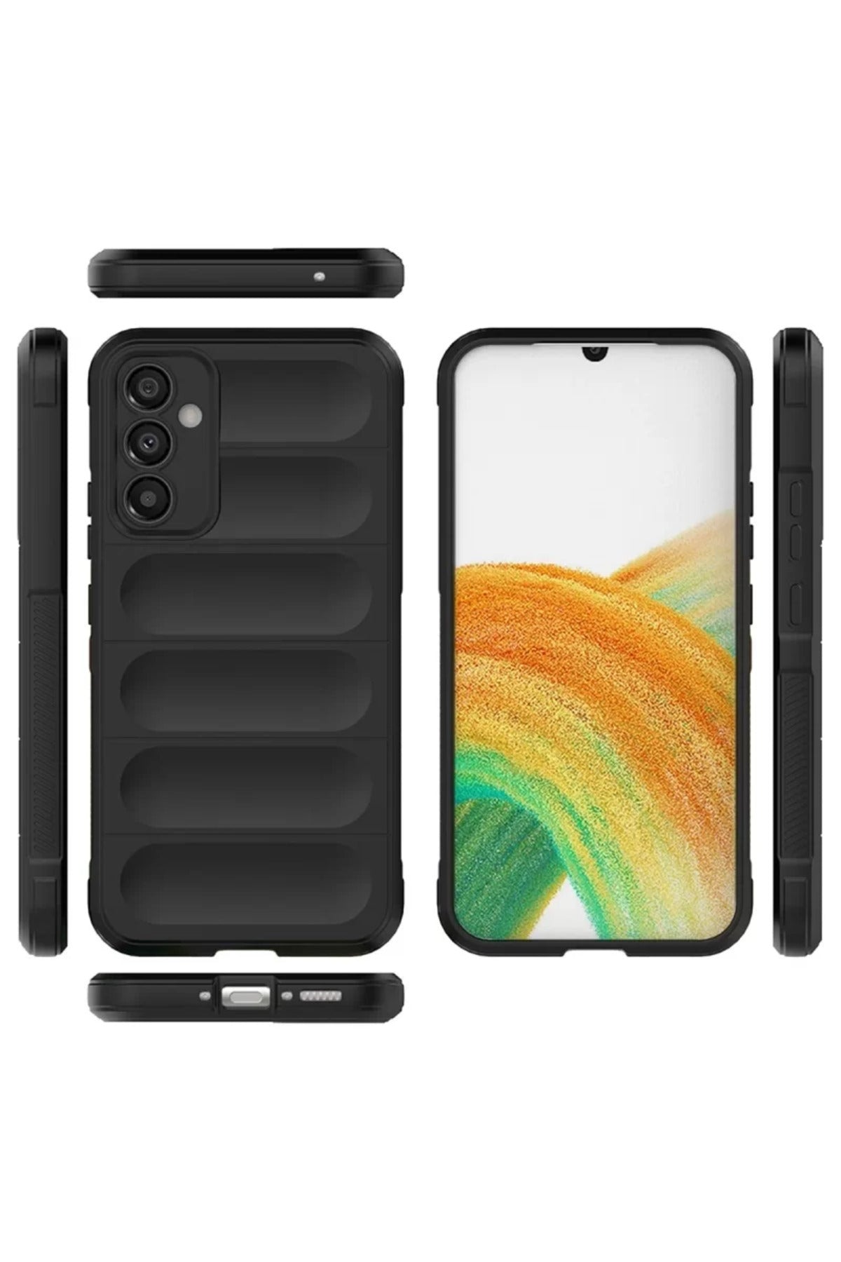 Samsung Galaxy A05S Uyumlu Kılıf Optimum Silikon - Siyah