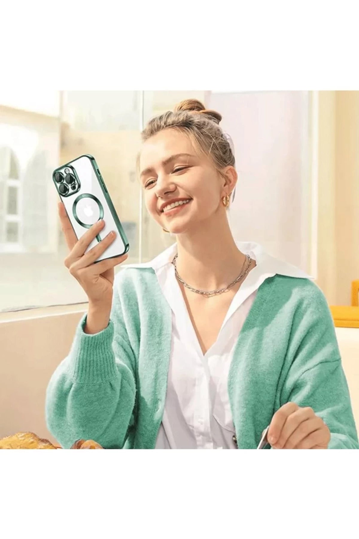 Apple iPhone 16 Pro Max Uyumlu Kılıf Kross Magneticsafe Kapak - Titan Gri