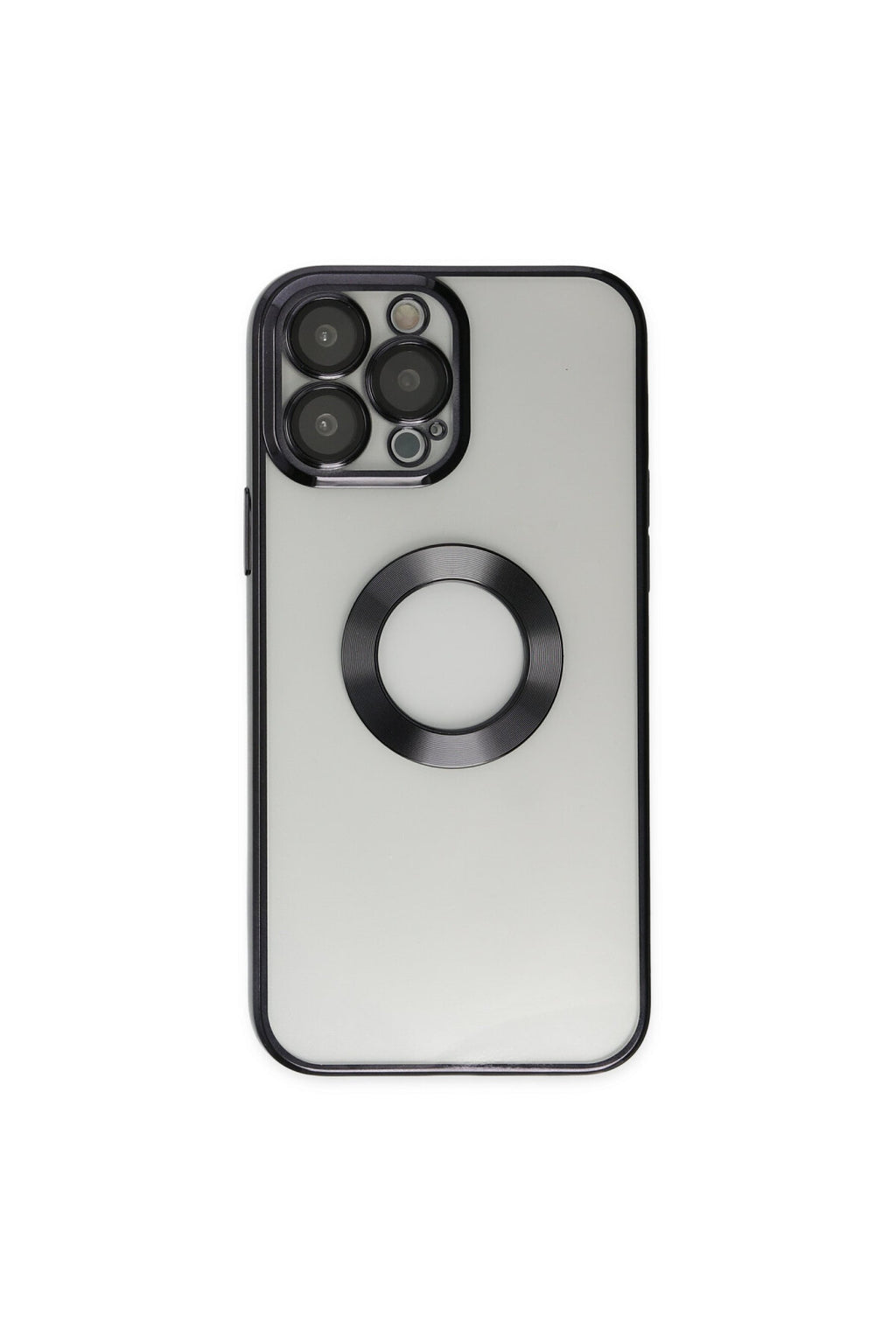 Apple iPhone 14 Pro Uyumlu Kılıf Slot Silikon - Siyah