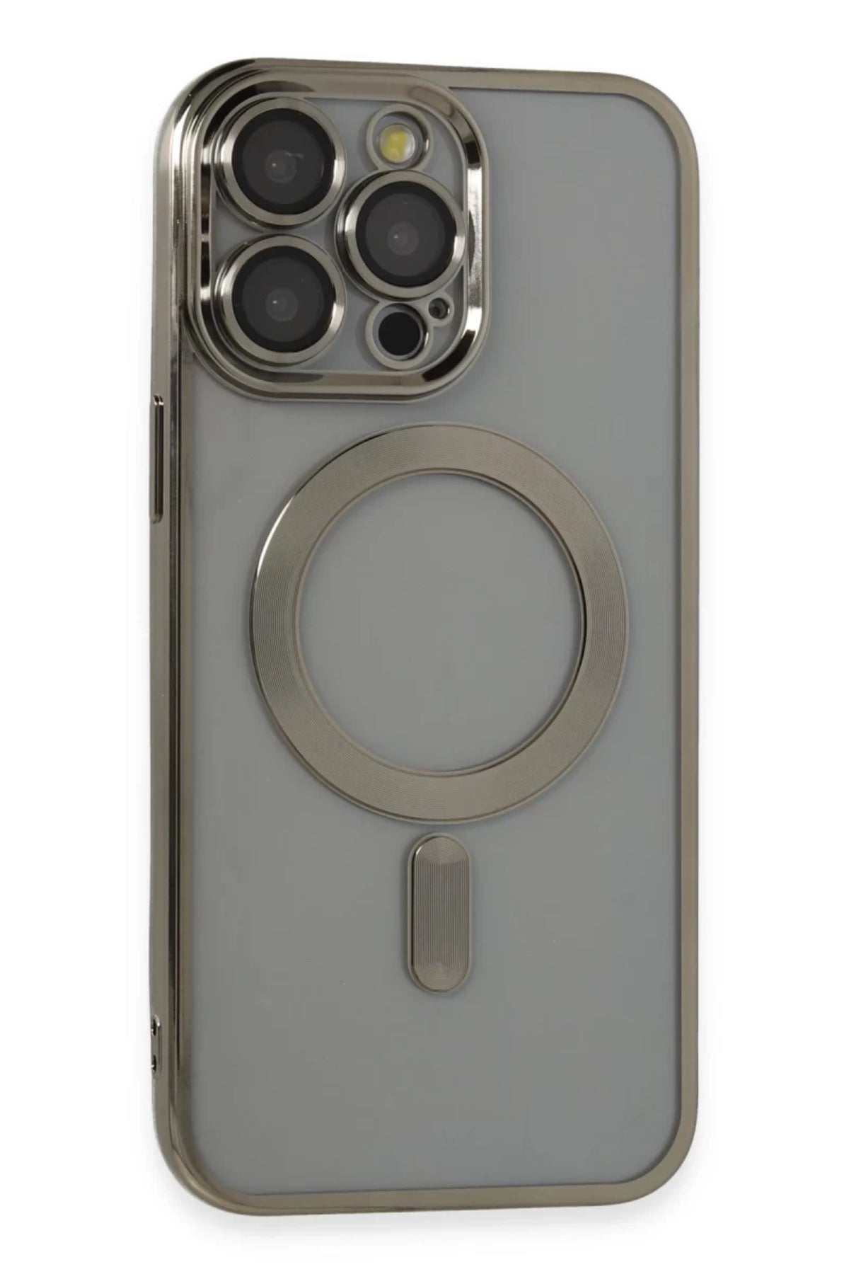 Apple iPhone 14 Pro Max Uyumlu Kılıf Kross Magneticsafe Kapak - Titan Gri