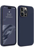 Apple iPhone 15 Pro Uyumlu Kılıf First Silikon - Lacivert