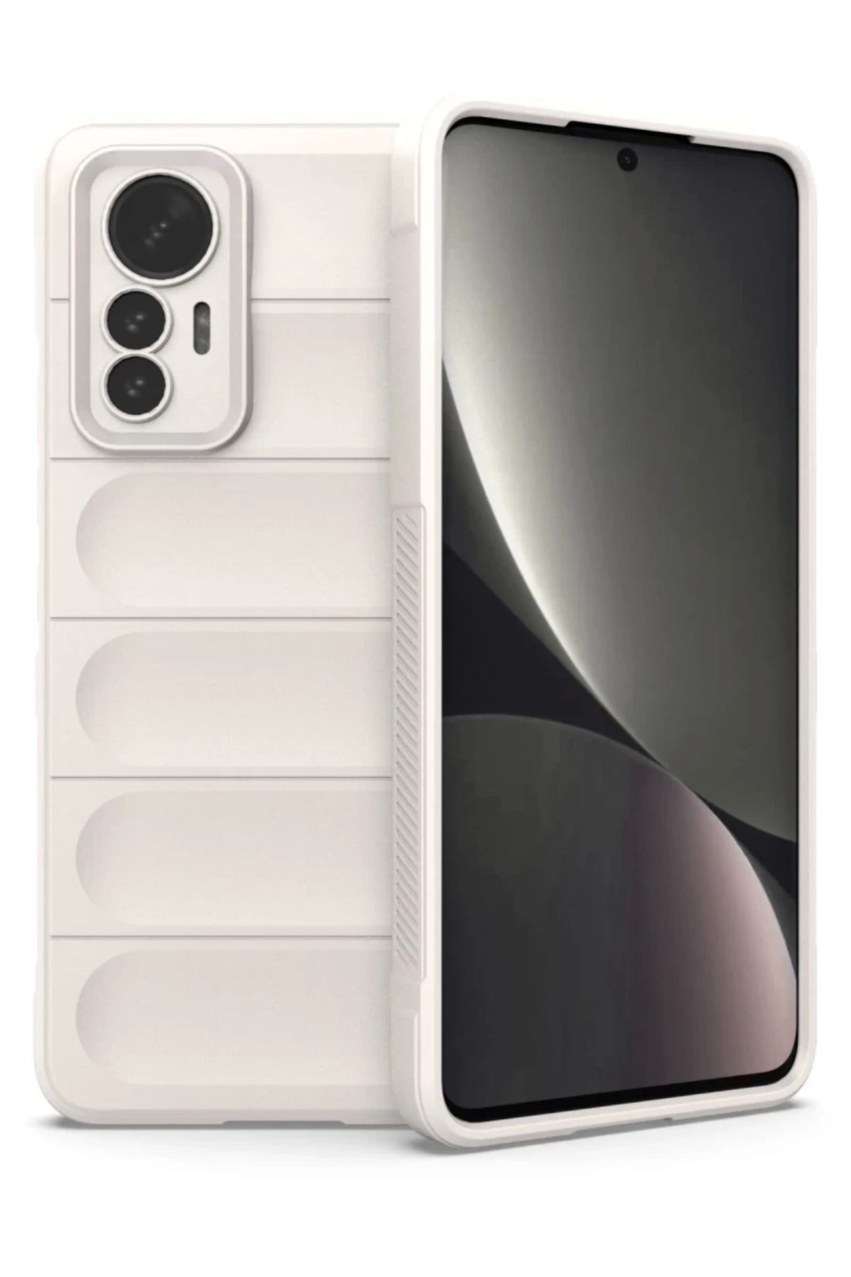 Xiaomi Mi 12 Lite Uyumlu Kılıf Optimum Silikon - Krem