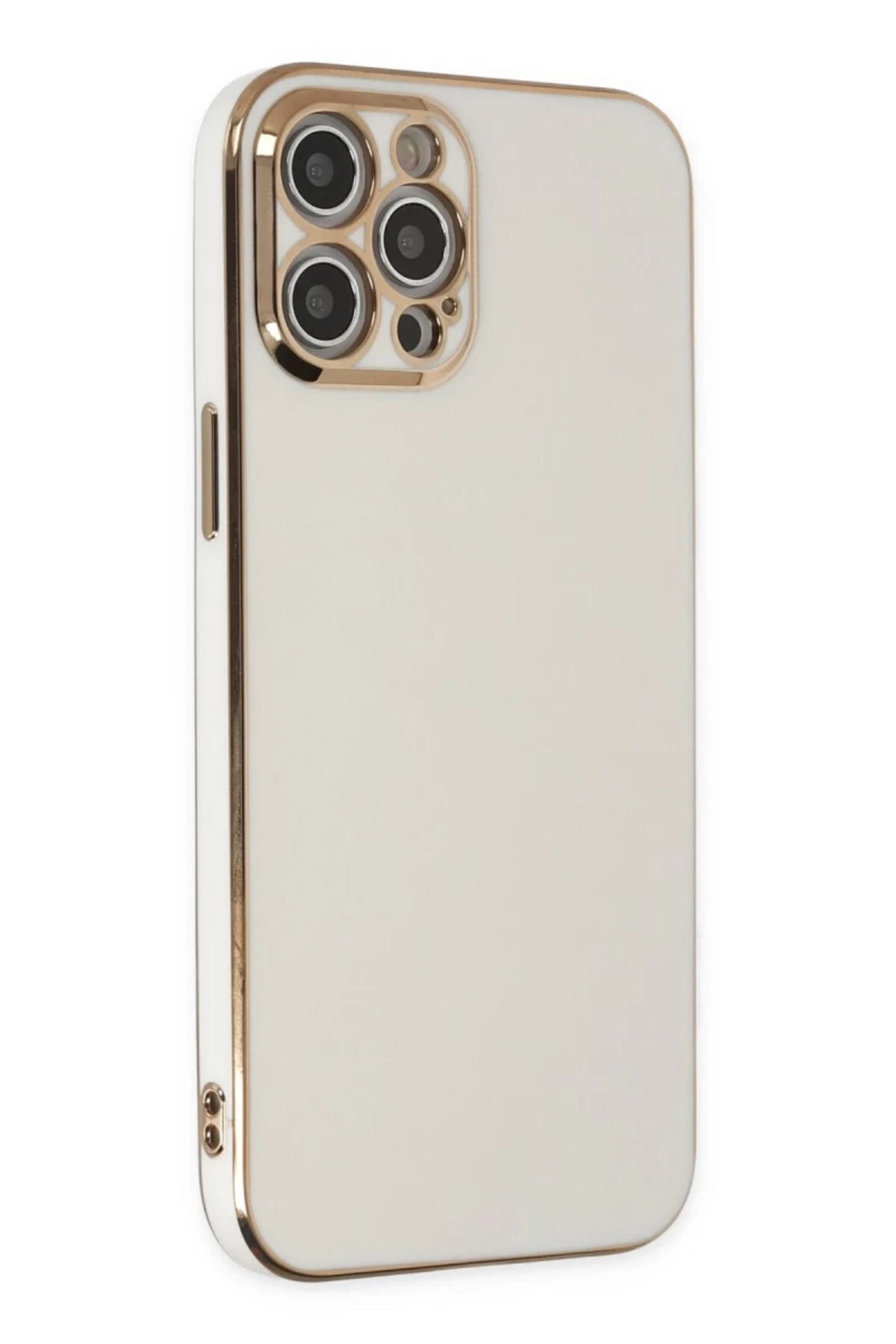 Apple iPhone 12 Pro Uyumlu Kılıf Volet Silikon - Beyaz