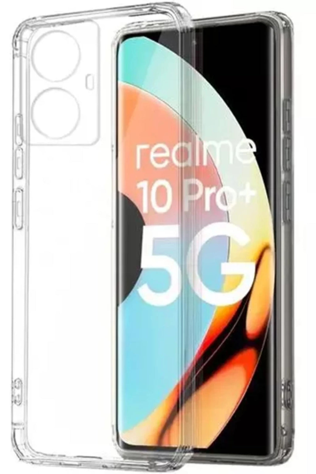 Realme 10 Pro Plus 5G Uyumlu Kılıf Lüx Şeffaf Silikon