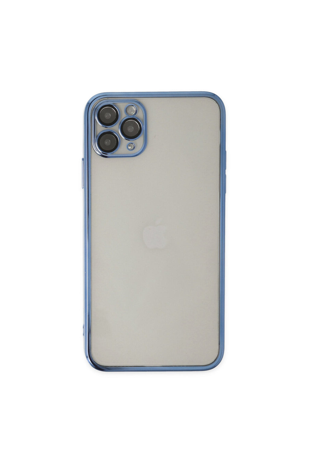 Apple iPhone 11 Pro Uyumlu Kılıf Lensli Silikon - Açık Mavi