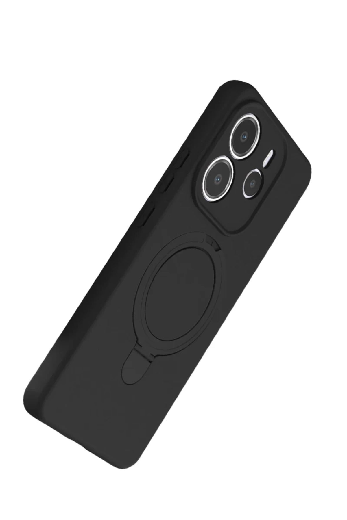 Xiaomi Redmi Note 14 4G Uyumlu Regal Magsafe Standlı Kapak - Siyah