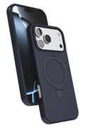 Apple iPhone 17 Pro Uyumlu Regal Magsafe Standlı Kapak - Lacivert