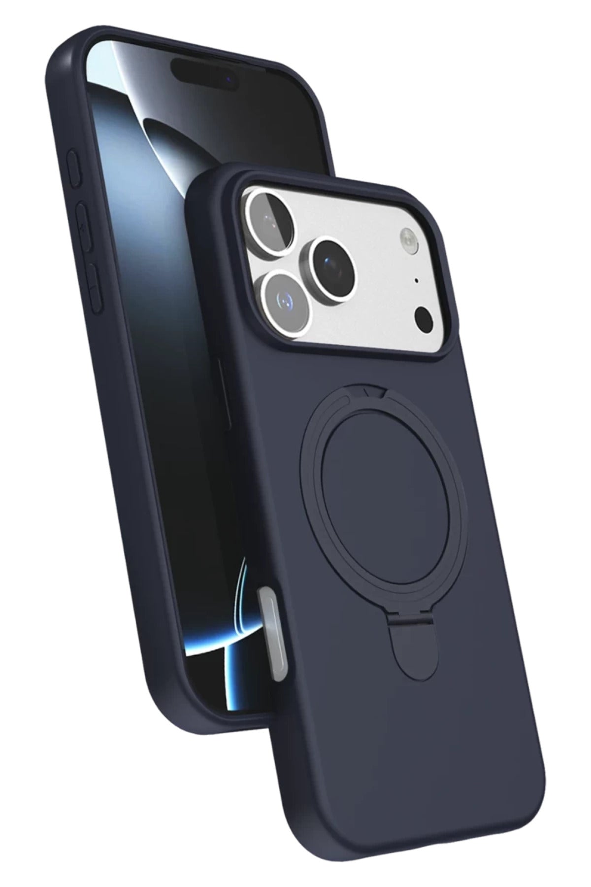 Apple iPhone 17 Pro Uyumlu Regal Magsafe Standlı Kapak - Lacivert