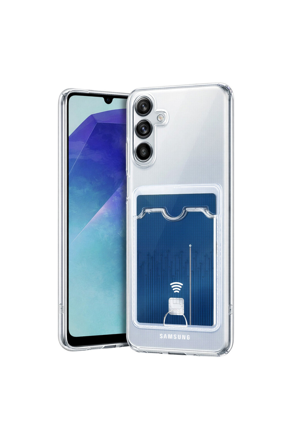Samsung Galaxy A37 5G Uyumlu Kart Şeffaf Silikon - Şeffaf