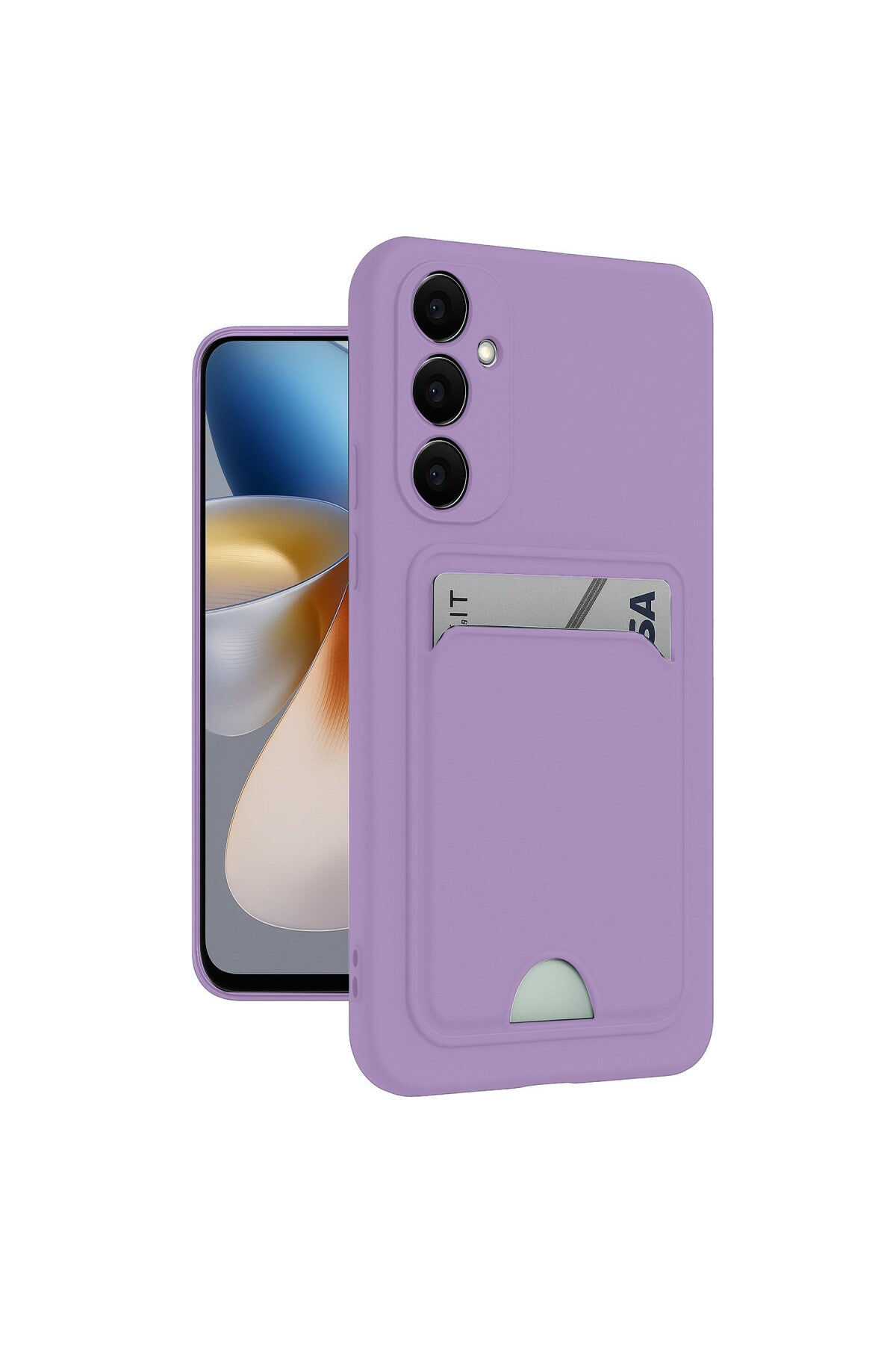 Samsung Galaxy S24 Plus Uyumlu Kelvin Kartvizitli Silikon - Lila