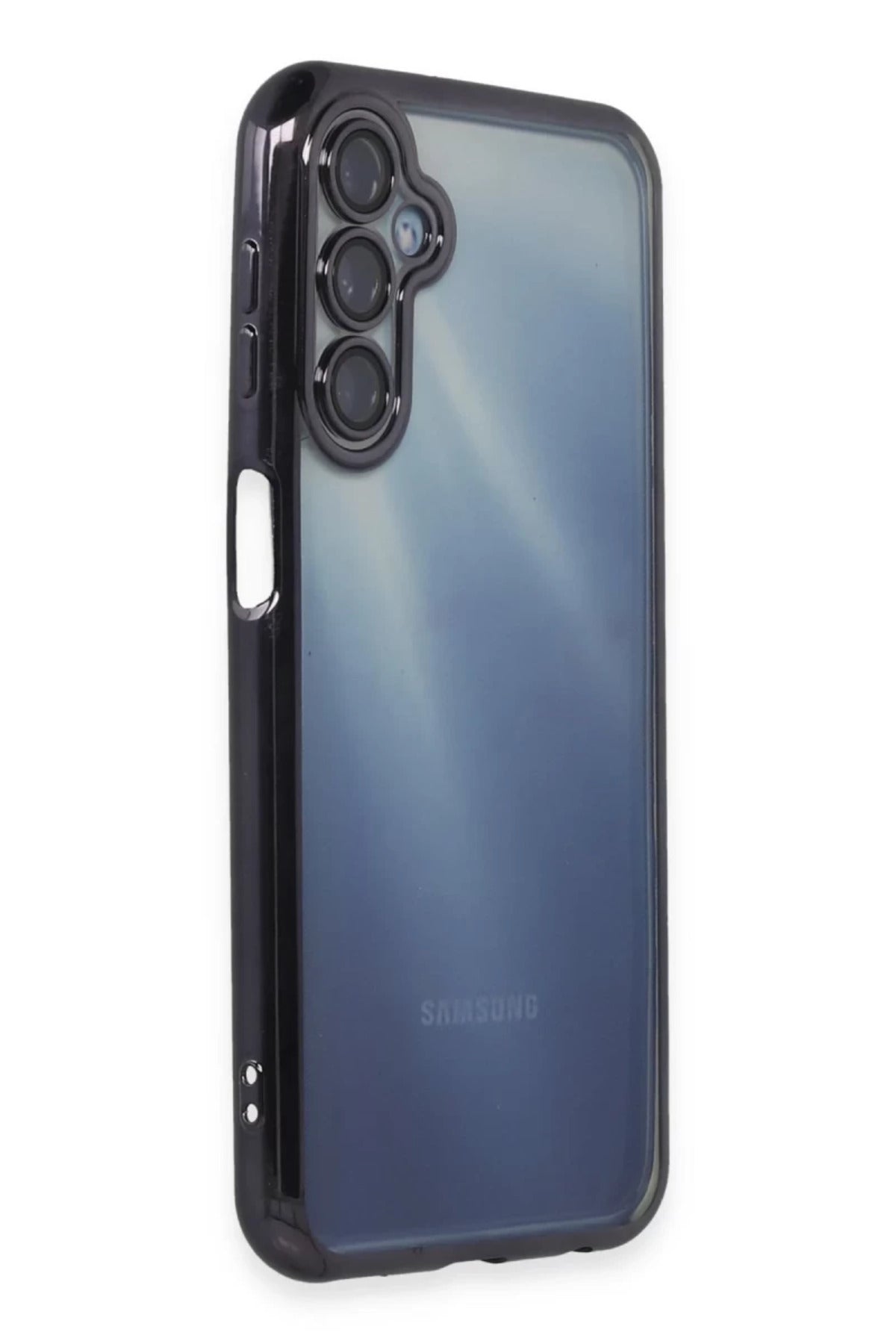 Samsung Galaxy A35 5G Uyumlu Kılıf Lensli Silikon - Mor