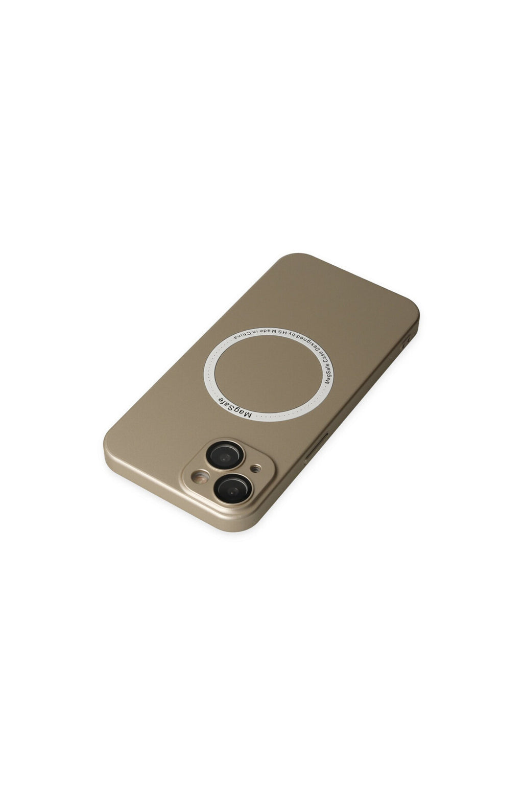 Apple iPhone 14 Plus Uyumlu Kılıf Jack Magneticsafe Lens Silikon - Gold