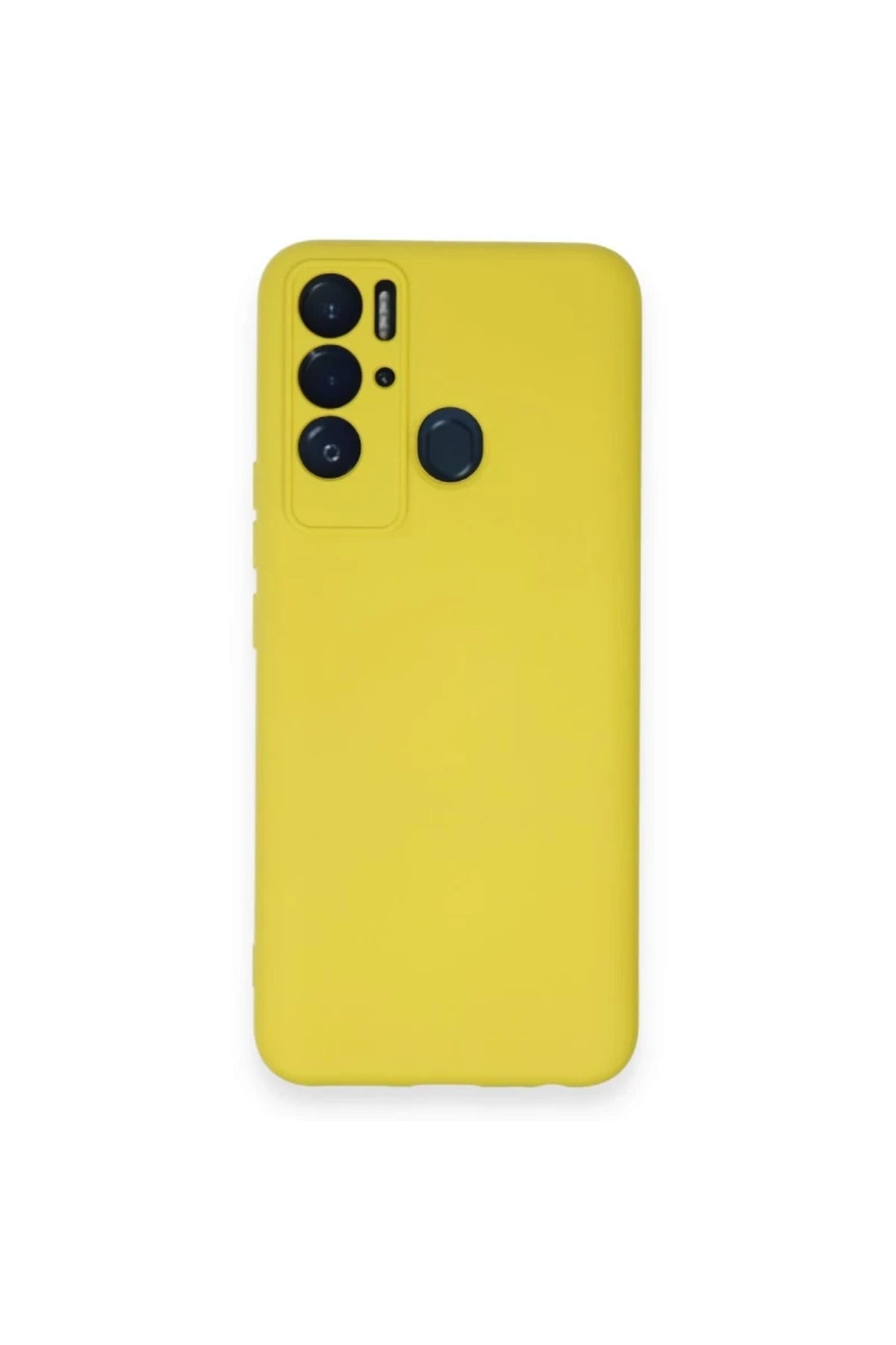 Tecno Pova Neo Kılıf Nano içi Kadife Silikon - Sarı