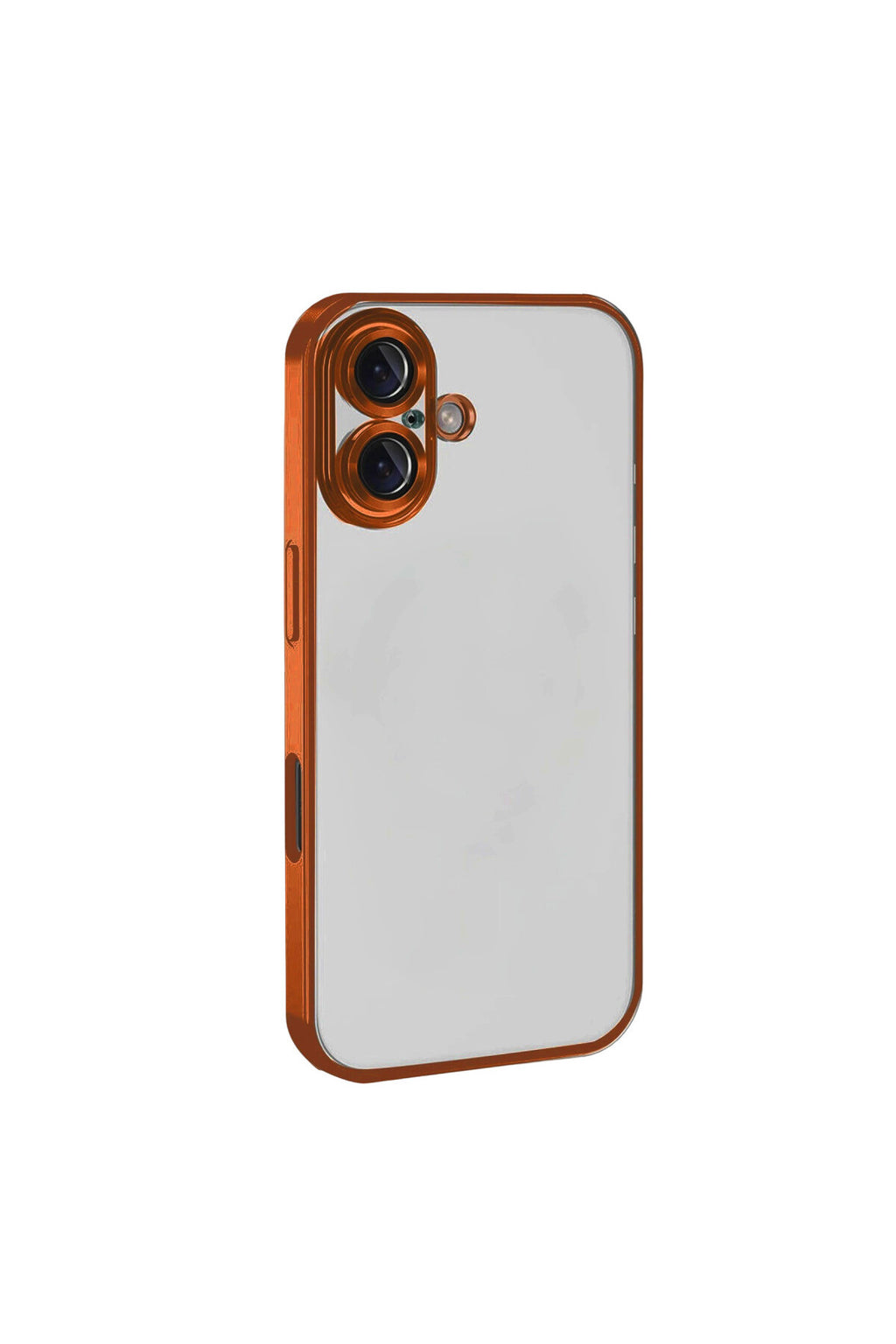 Apple iPhone 17 Uyumlu Lensli Silikon - Turuncu