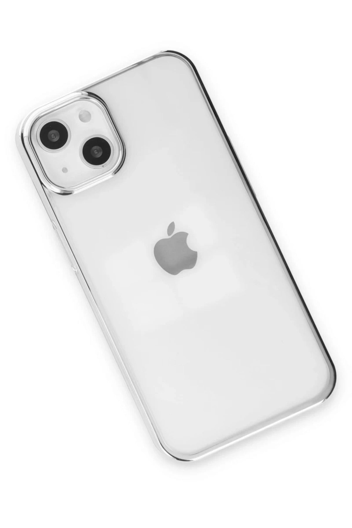 Apple iPhone 14 Plus Uyumlu Kılıf Element Silikon - Gümüş