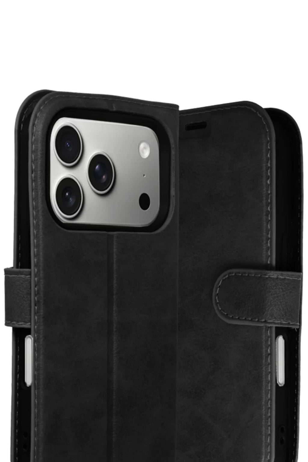 Apple iPhone 17 Pro Uyumlu Trend S Plus Kapaklı Kılıf - Siyah