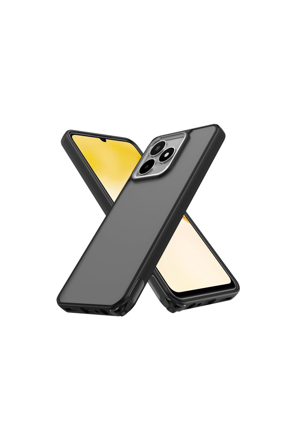 Realme C53 Uyumlu Kılıf Elegant Kapak - Siyah