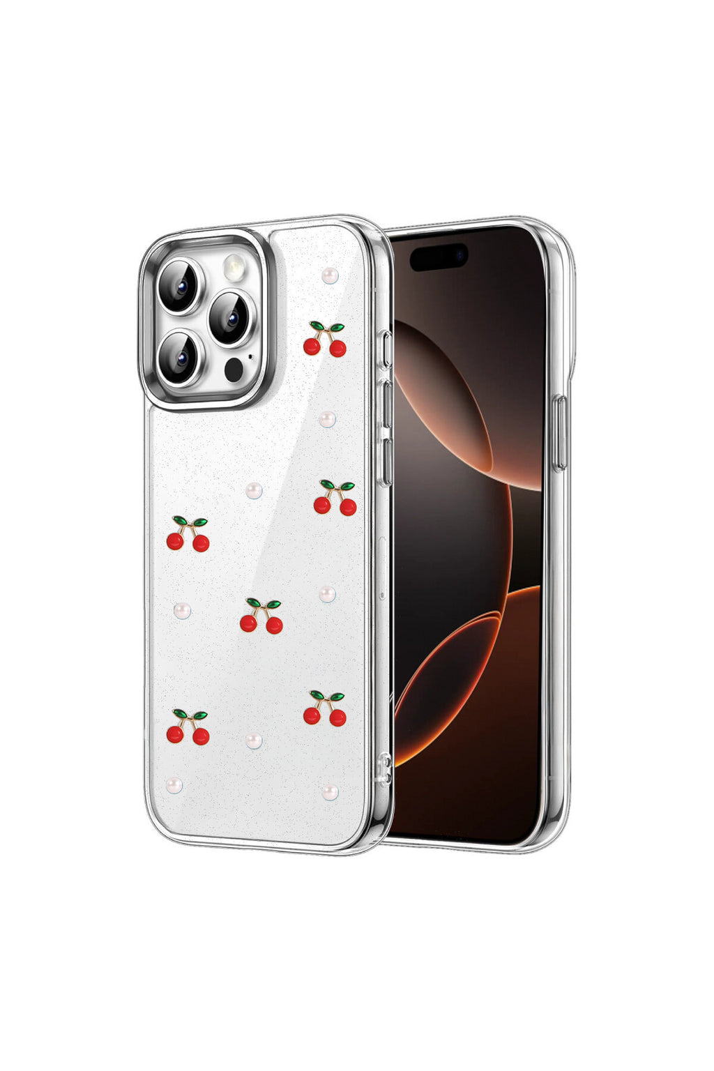 Apple iPhone 15 Pro Max Uyumlu Fiyonk Desenli Kapak - Desen 9