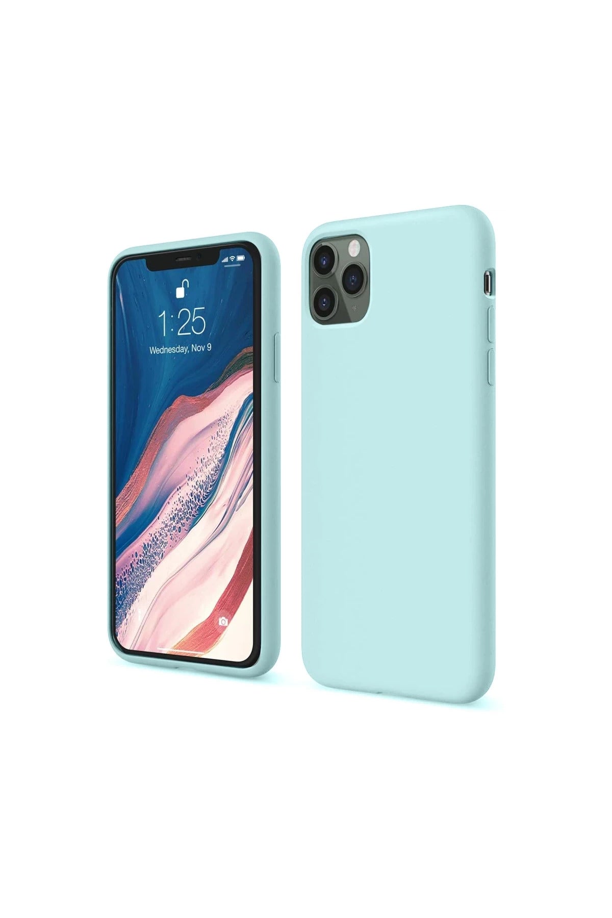Apple iPhone 11 Pro Uyumlu Kılıf First Silikon - Turkuaz