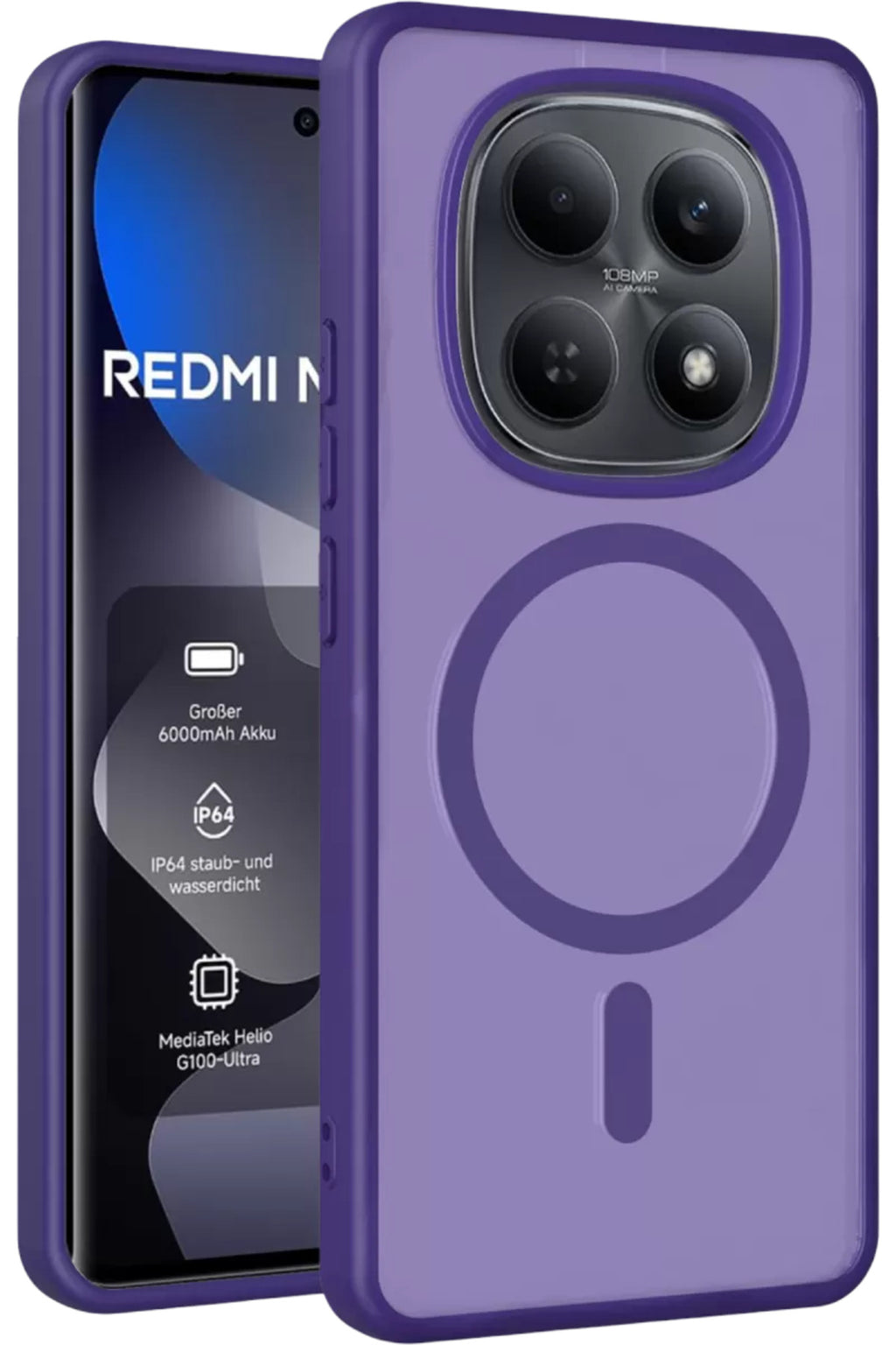 Joko Xiaomi Redmi Note 15 Pro 4G Uyumlu Jota Magsafe Kapak - Derin Mor