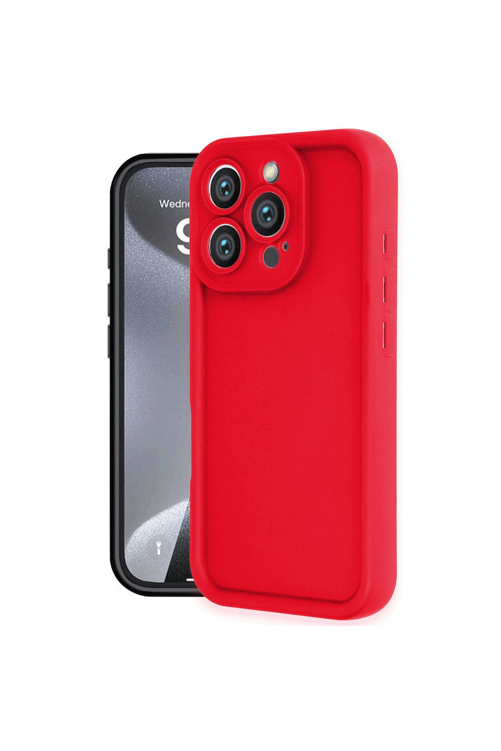 Apple iPhone 16 Pro Max Uyumlu Kılıf Viera Silikon - Kırmızı