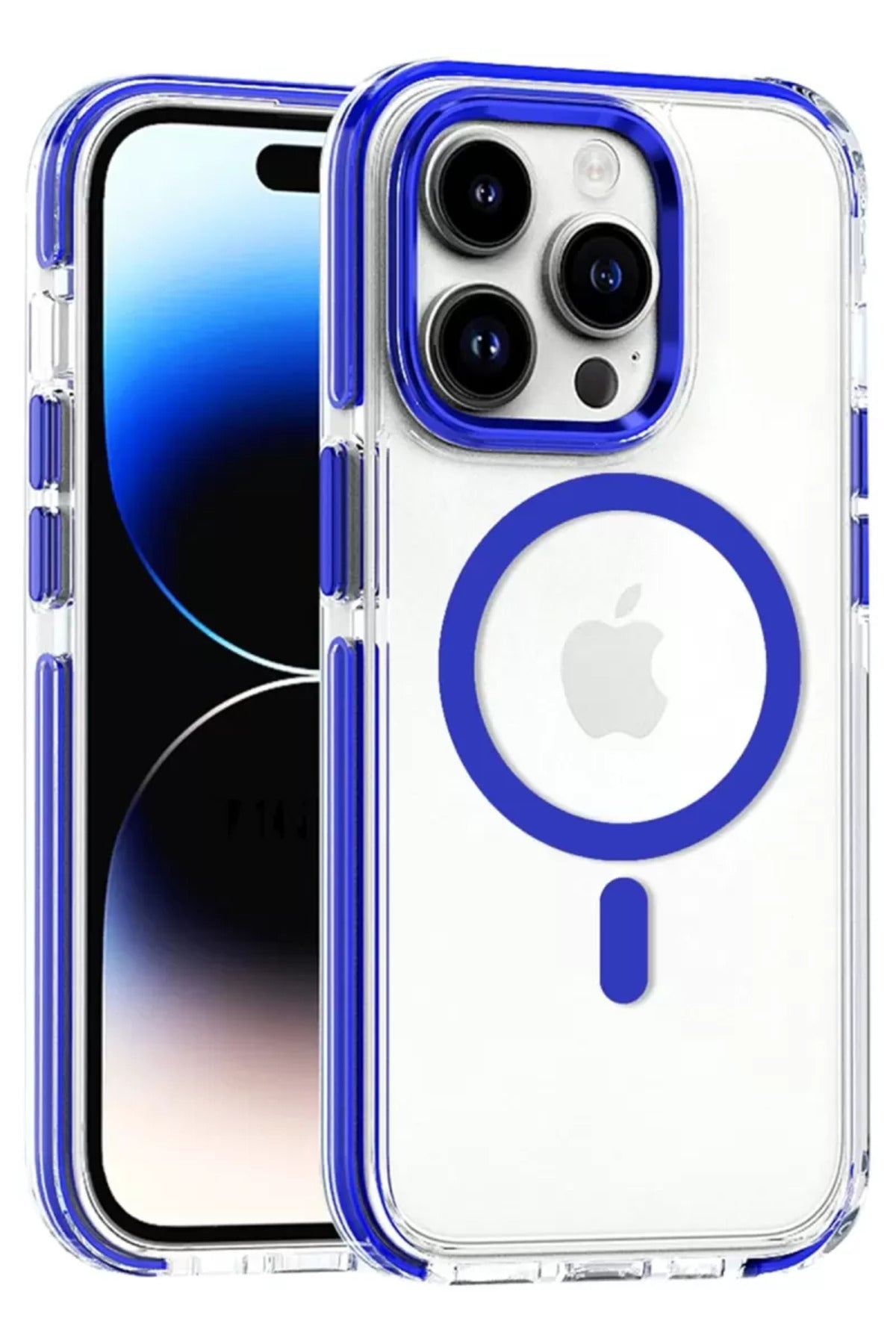 Joko Apple iPhone 15 Pro Max Uyumlu Bella Magsafe Kapak - Mavi