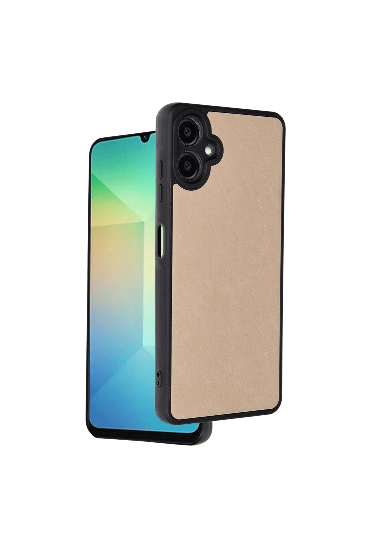 Samsung Galaxy A06 Uyumlu Kılıf Aras Deri Kapak - Pudra