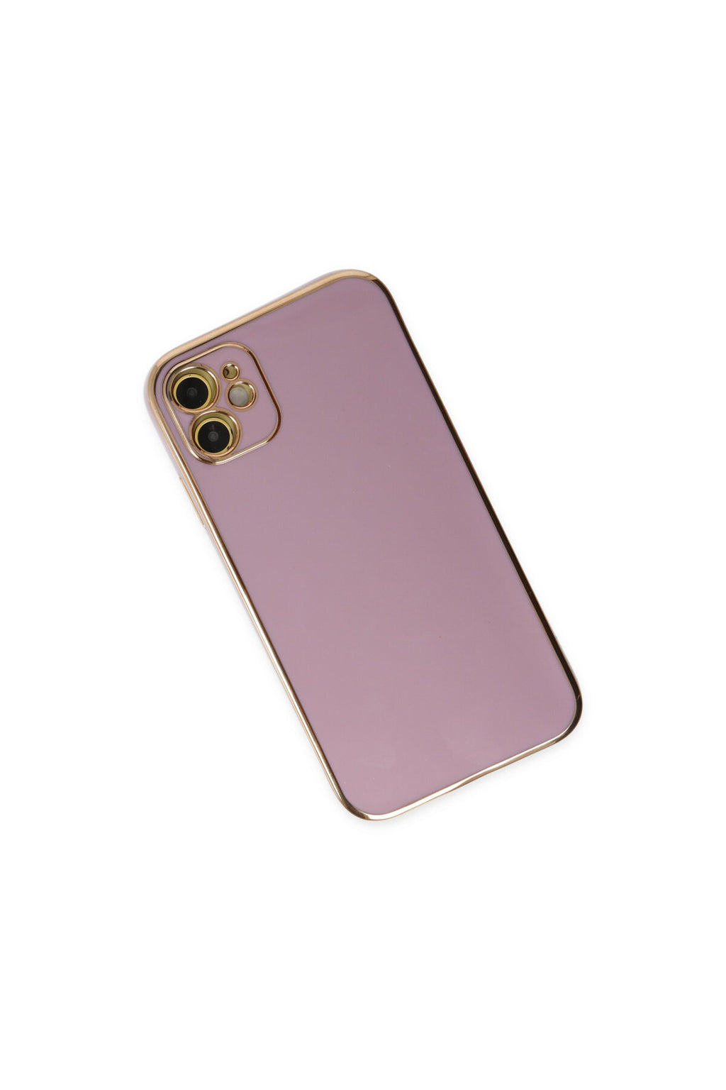 Apple iPhone 12 Uyumlu Kılıf Volet Silikon - Mor
