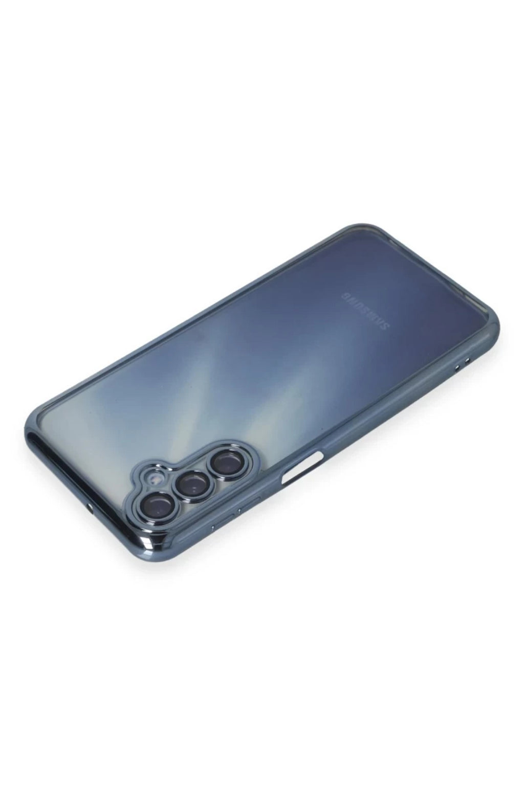 Samsung Galaxy A35 5G Uyumlu Kılıf Lensli Silikon - Açık Mavi