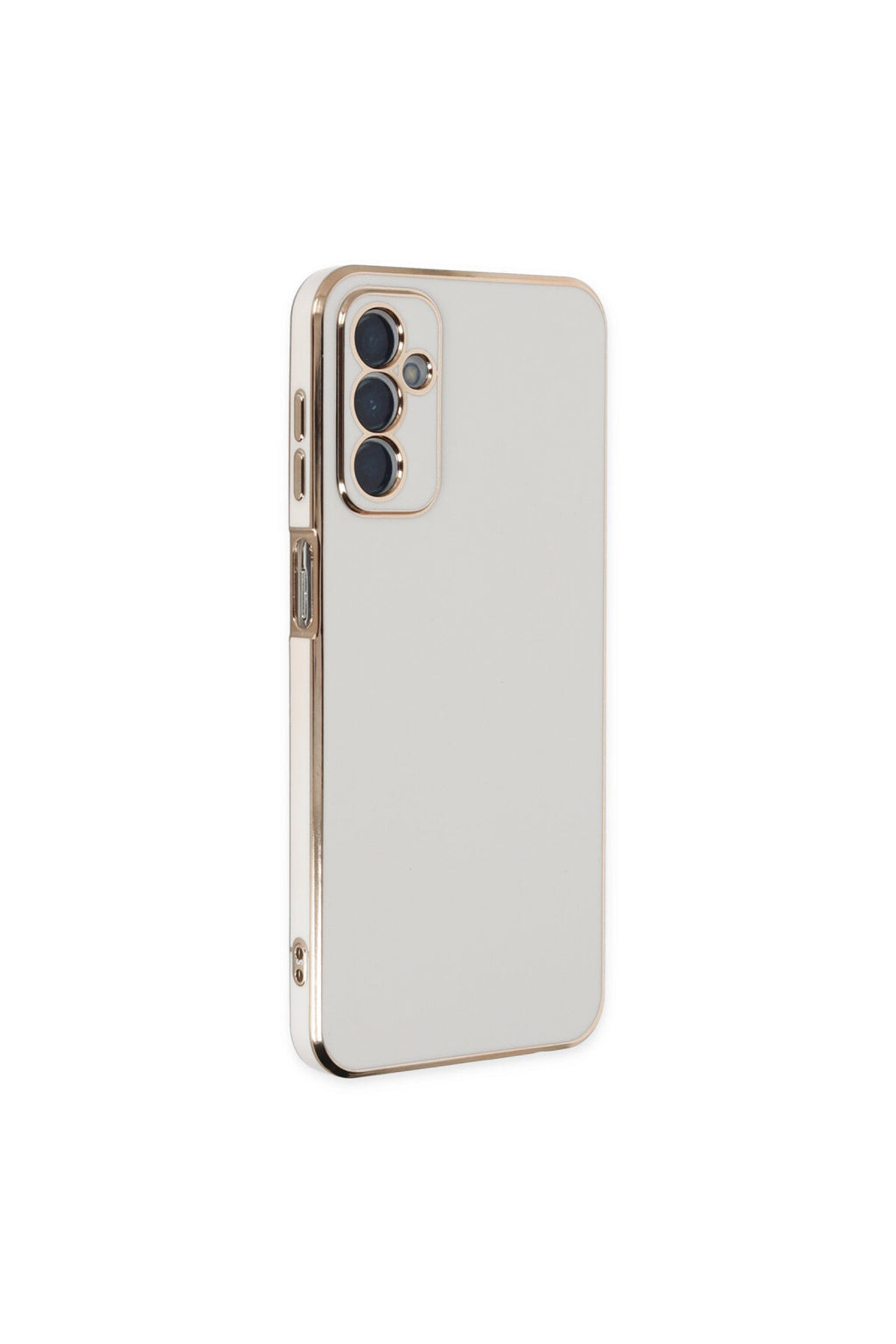 Samsung Galaxy M23 Uyumlu Kılıf Volet Silikon - Beyaz