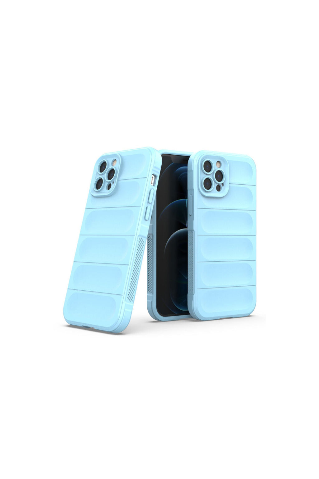 Apple iPhone 12 Pro Uyumlu Kılıf Optimum Silikon - Sky Blue