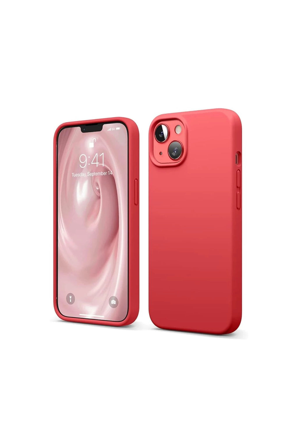 Apple iPhone 14 Uyumlu Kılıf First Silikon - Kırmızı