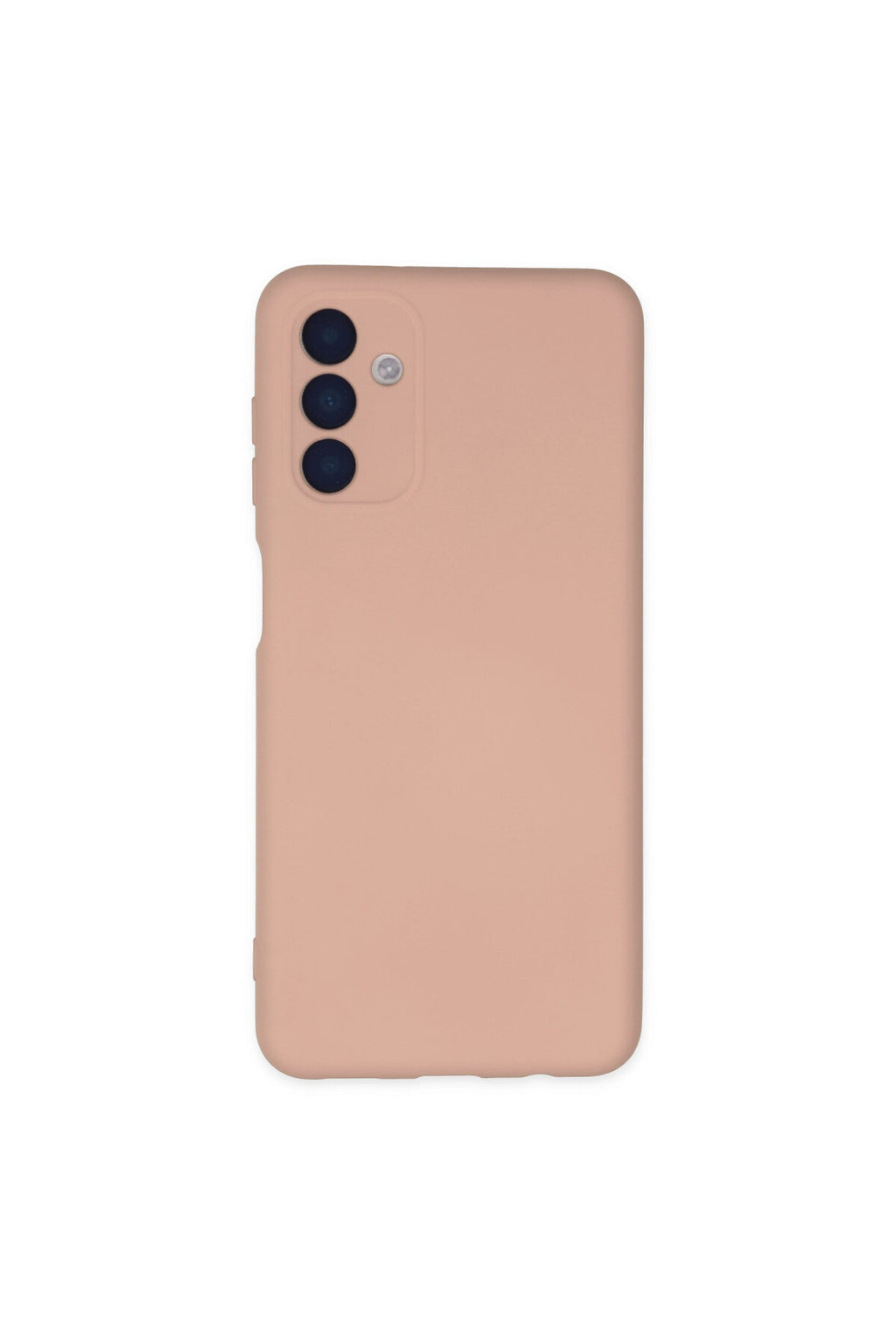 Samsung Galaxy A04S Uyumlu Kılıf Nano içi Kadife Silikon - Pudra