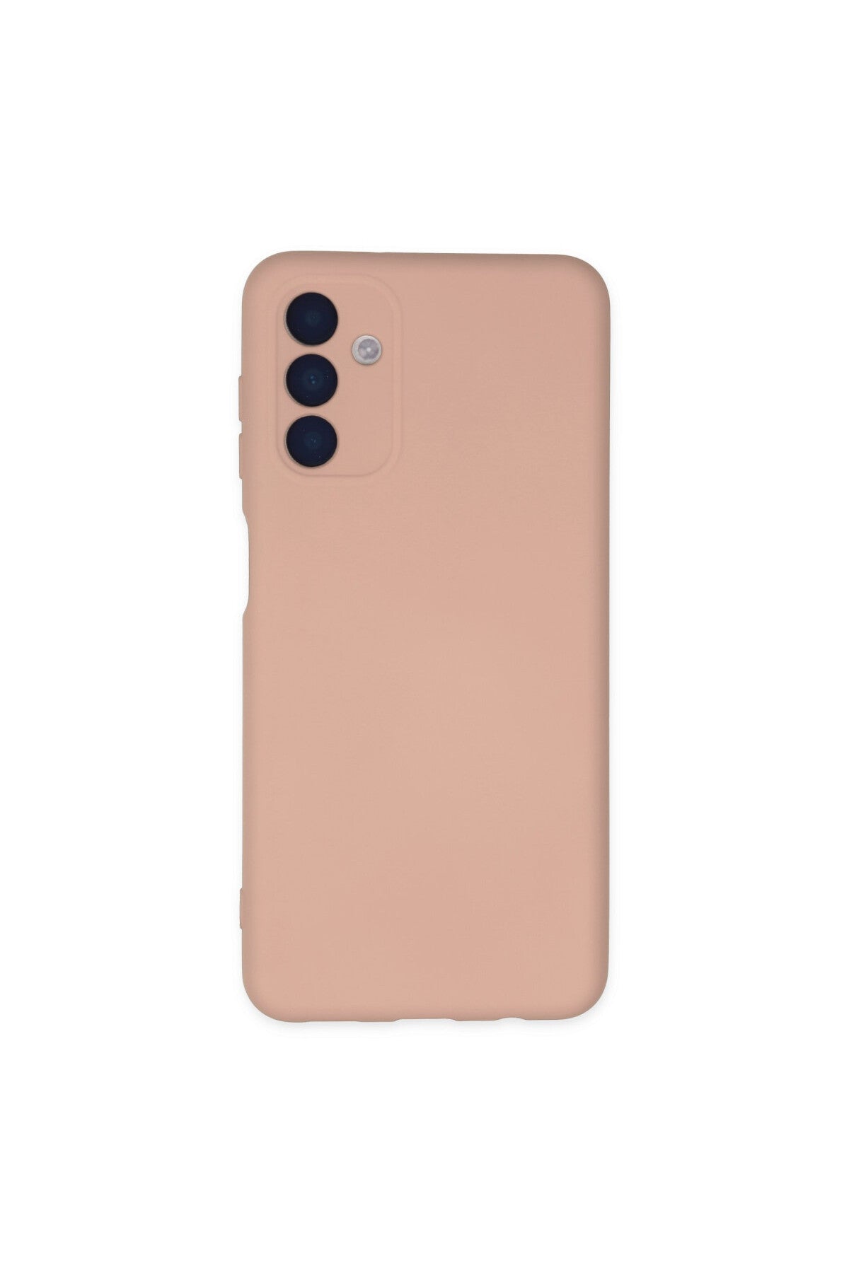 Samsung Galaxy A04S Uyumlu Kılıf Nano içi Kadife Silikon - Pudra