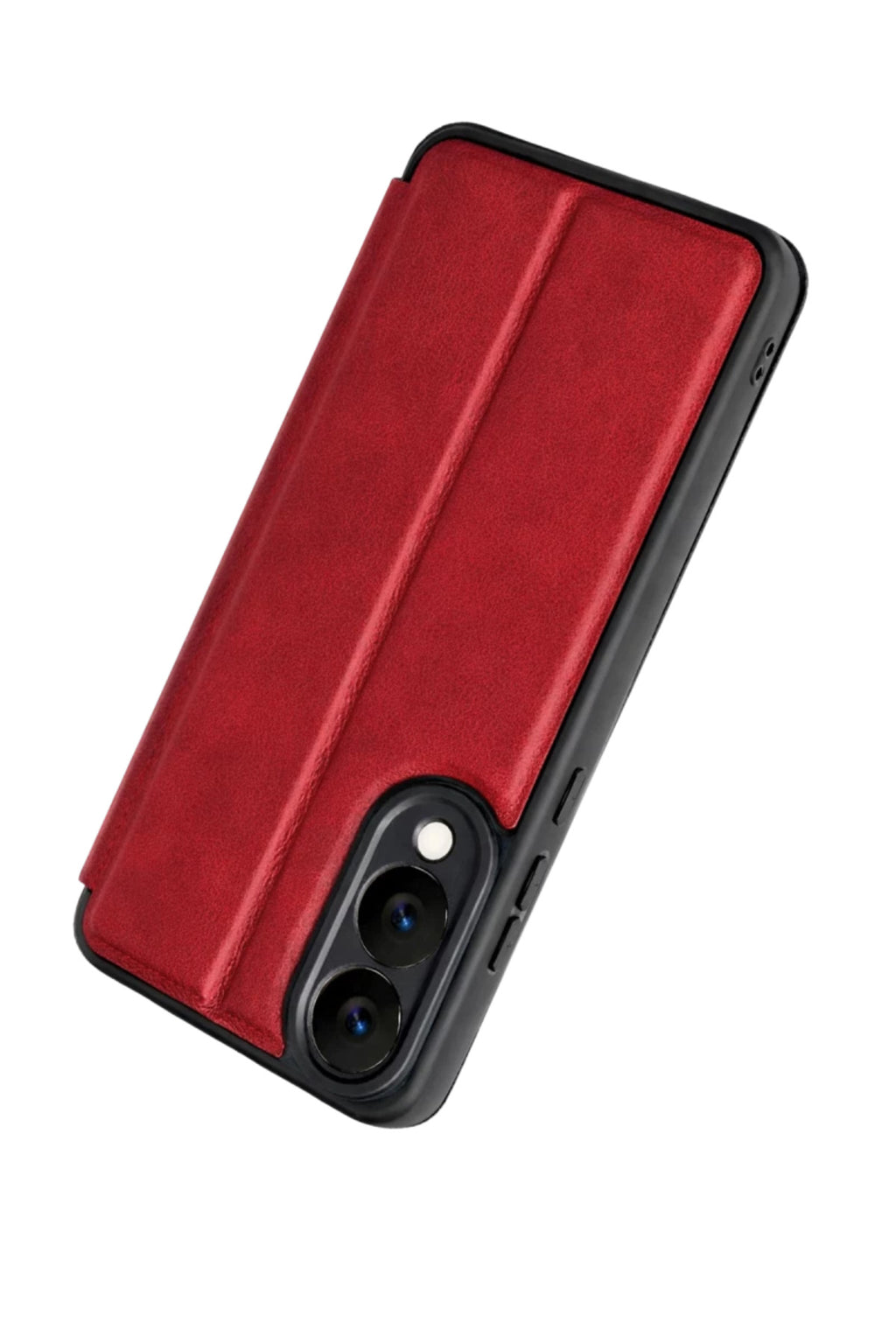 Samsung Galaxy S25 Uyumlu Edge Flip Cover - Kırmızı