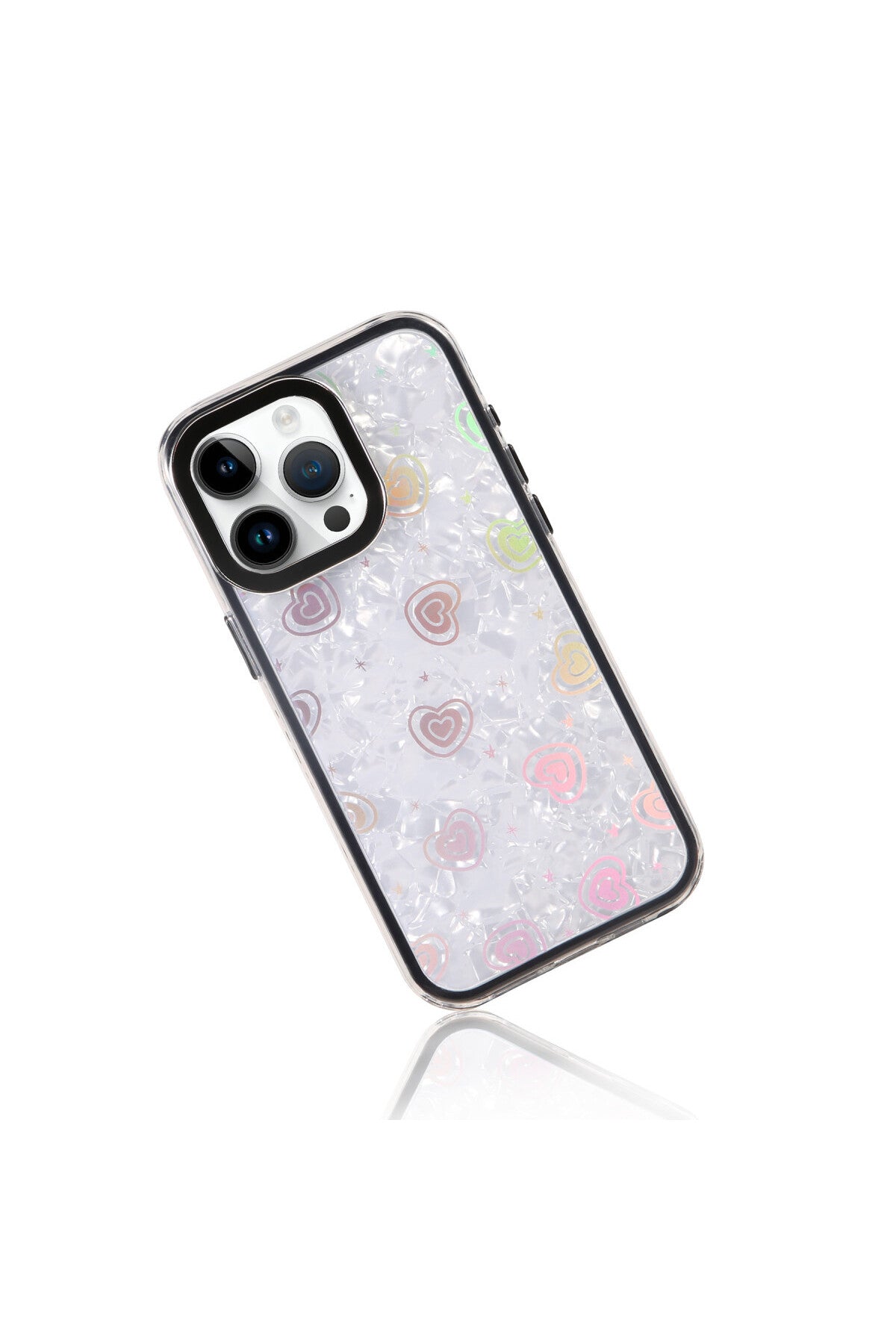 Apple iPhone 15 Pro Max Uyumlu Lumi Desenli Kapak - Siyah