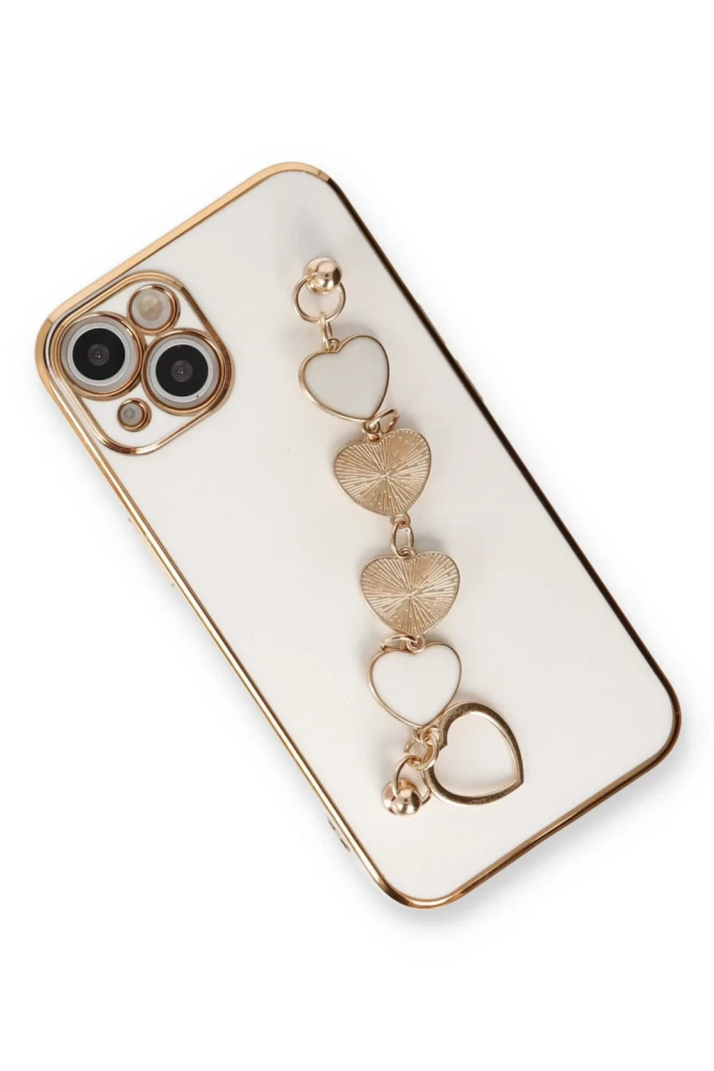 Apple iPhone 14 Uyumlu Kılıf Esila Silikon - Beyaz