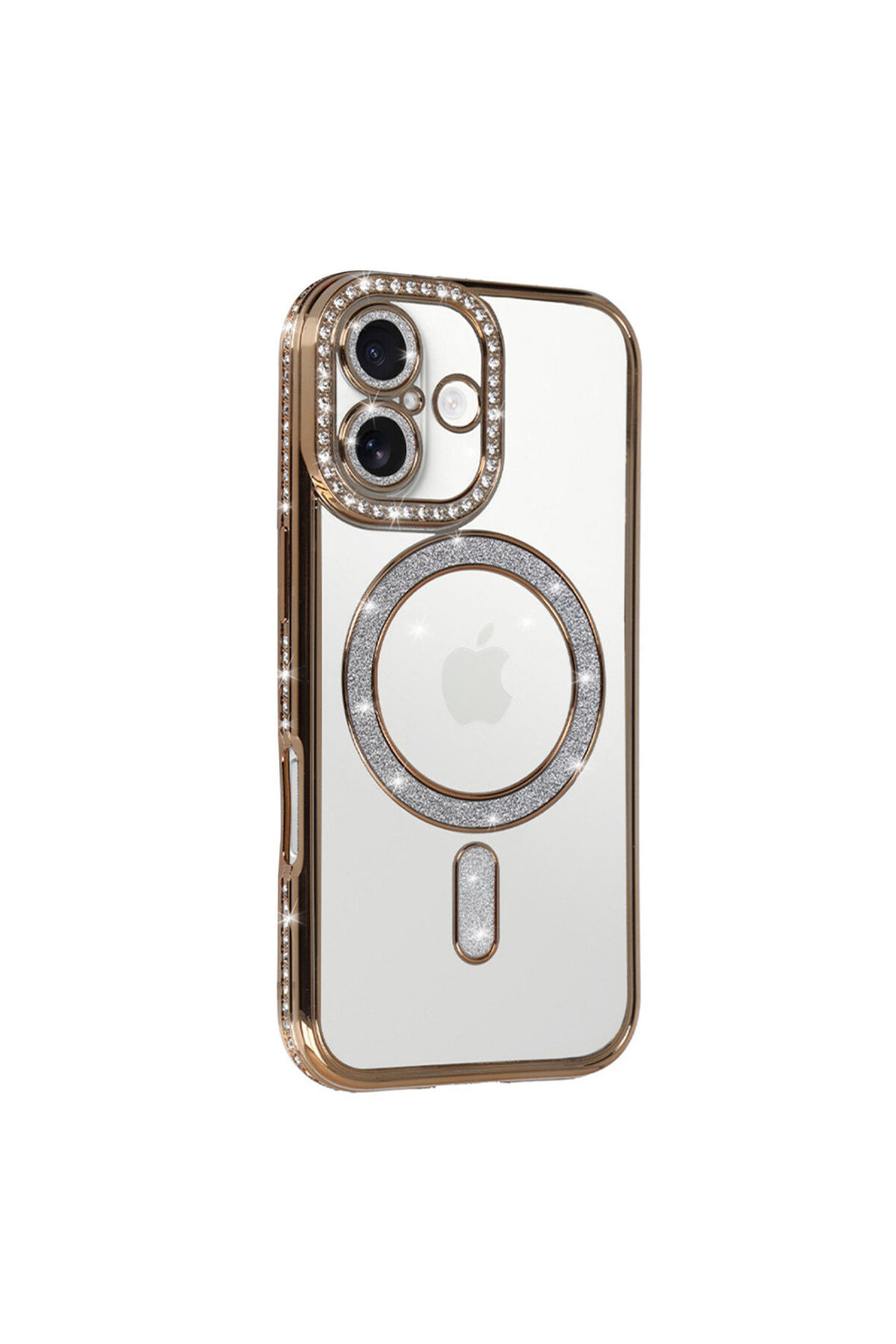 Apple iPhone 17 Uyumlu Joke Simli Magneticsafe Kılıf - Gold