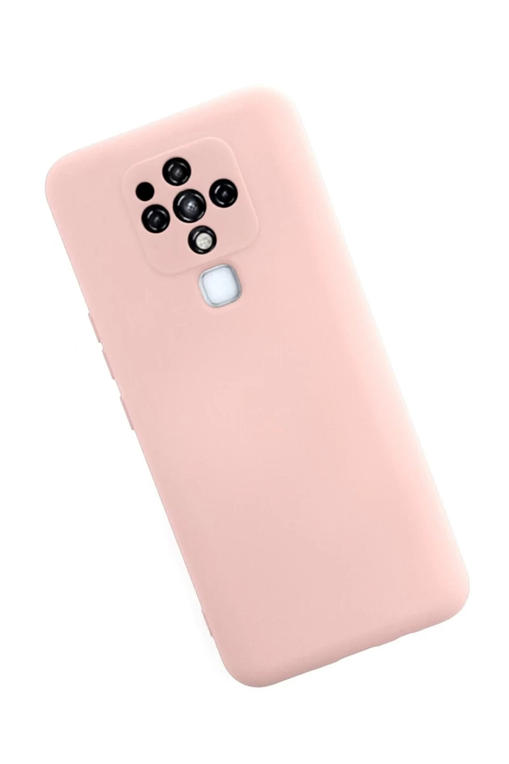 Tecno Camon 16 Uyumlu Kılıf Nano içi Kadife Silikon - Pudra