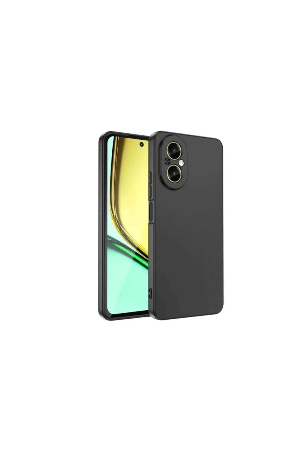 Realme 12 Lite Uyumlu Kılıf First Silikon - Siyah