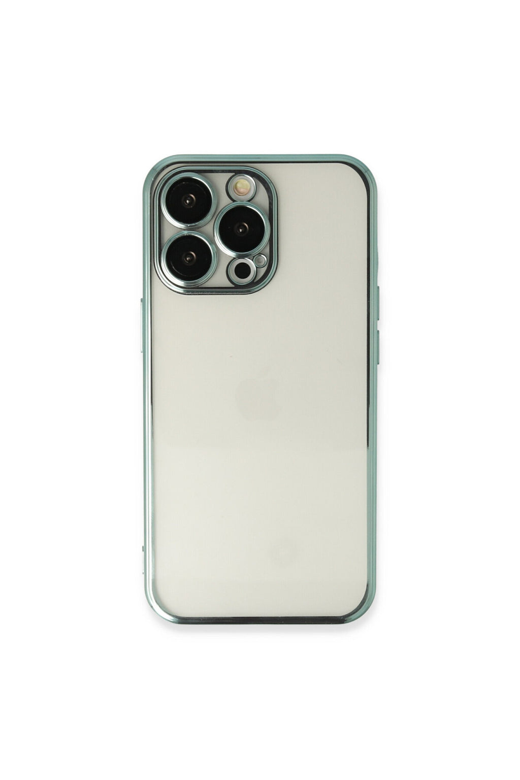 Apple iPhone 14 Pro Max Uyumlu Kılıf Lensli Silikon - Yeşil