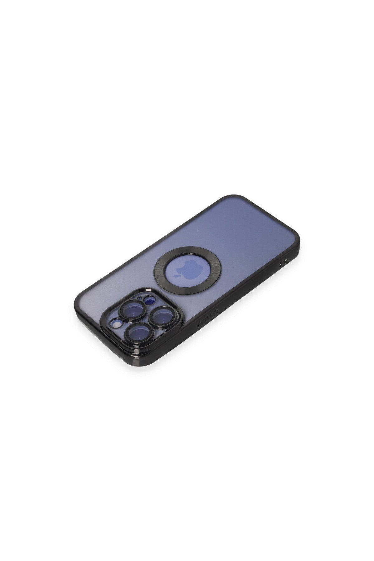 Apple iPhone 15 Pro Max Uyumlu Kılıf Slot Silikon - Siyah