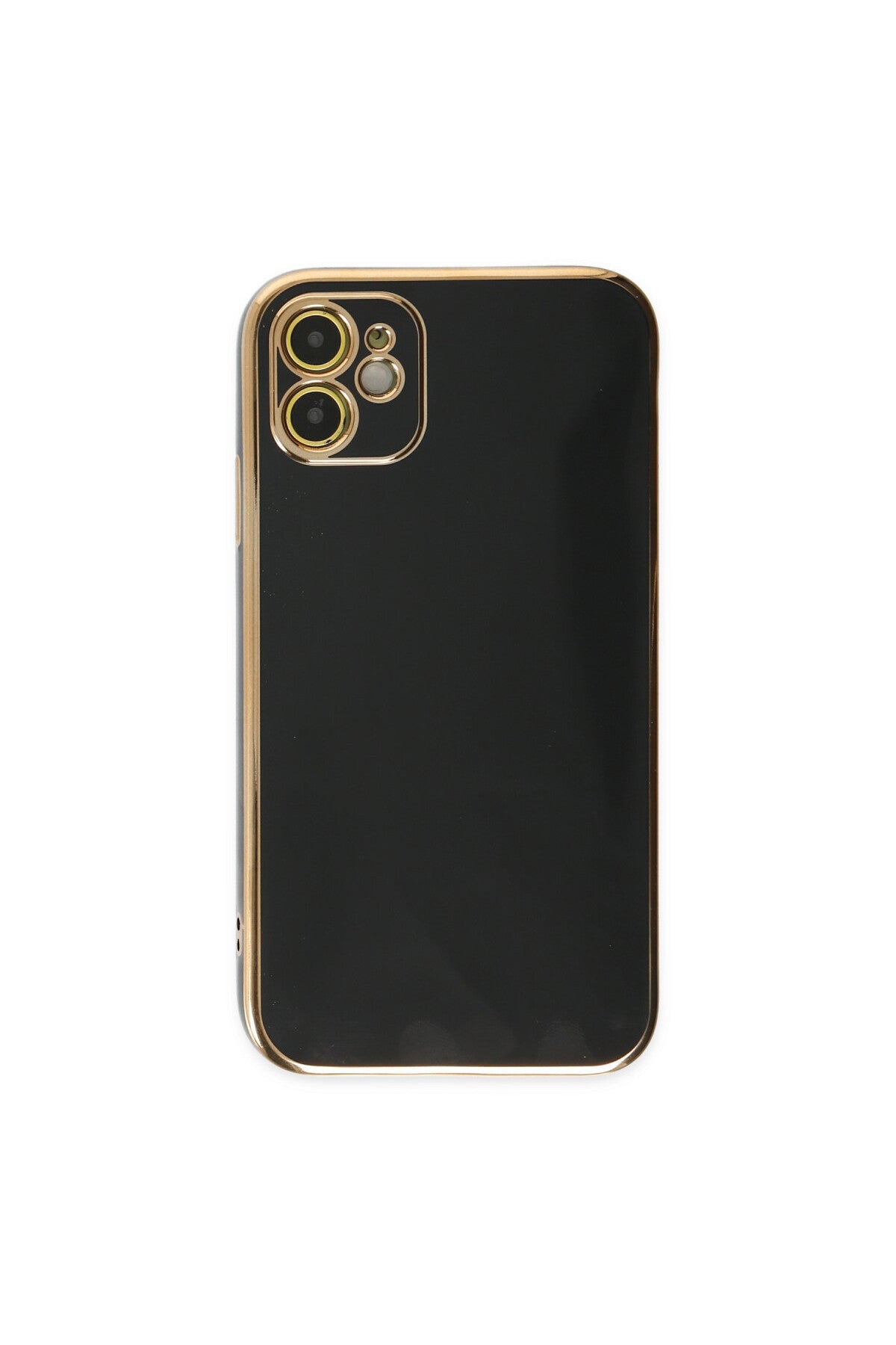 Apple iPhone 12 Uyumlu Kılıf Volet Silikon - Siyah
